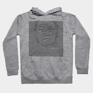 lines portrait Hoodie